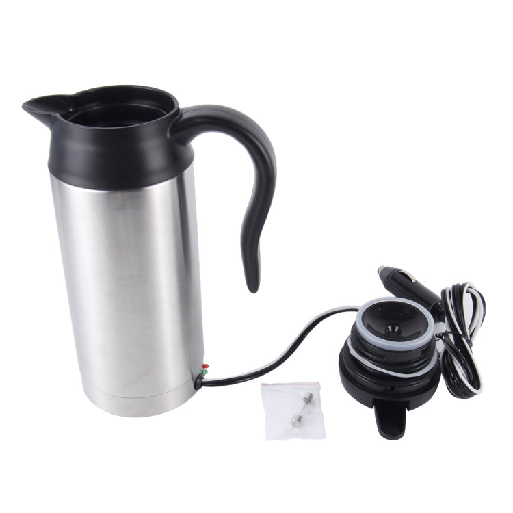 HJ-18A Stainless Steel Electric Mug 750ml DC 12V Car Electric Kettle Heated Mug Car Coffee Cup With Charger Cigarette Lighter Heating Cup Kettle Insulated Water Heater Mug - Heating Cups by PMC Jewellery | Online Shopping South Africa | PMC Jewellery | Buy Now Pay Later Mobicred