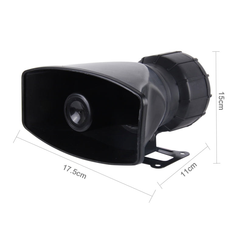 HJS-78005 12V 60W 300dB Car Electric Alarm Air Horn Siren Speaker 5 Sound Tone/ 3 Sound Tone Super Loud With Mic, Cable Length: 60cm - Security Alarm System by PMC TechLife | Online Shopping South Africa | PMC TechLife | Buy Now Pay Later Mobicred