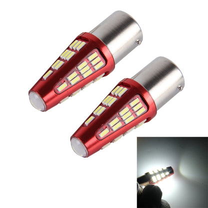 2 PCS 1156/BA15S 10W 800LM 6000K 48 SMD-4014 LEDs Canbus Car Brake Light Lamp, DC 12V(White Light) - Brake Lights by PMC Jewellery | Online Shopping South Africa | PMC Jewellery | Buy Now Pay Later Mobicred