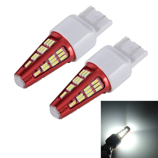 2 PCS T20-7443 10W 800LM 6000K 48 SMD-4014 LEDs Canbus Car Brake Light Lamp, DC 12V(White Light) - Brake Lights by PMC Jewellery | Online Shopping South Africa | PMC Jewellery | Buy Now Pay Later Mobicred