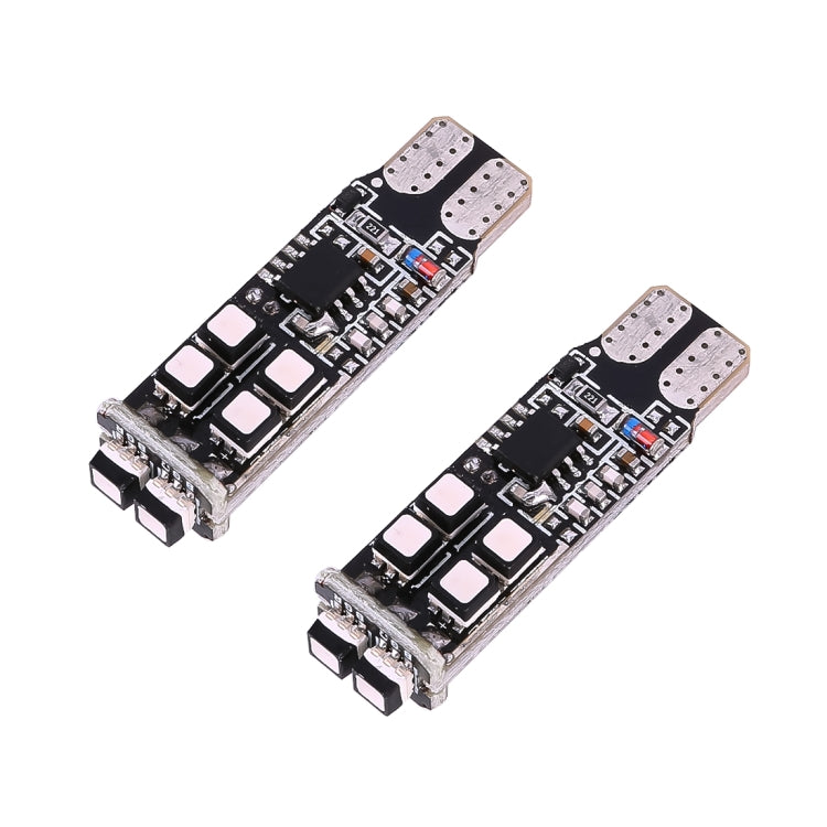 2 PCS W5W 194 T10 Multi Colors 10 SMD 3535 LED Car Clearance Light Marker Light with Remote Control, DC 12V - Clearance Lights by PMC Jewellery | Online Shopping South Africa | PMC Jewellery | Buy Now Pay Later Mobicred