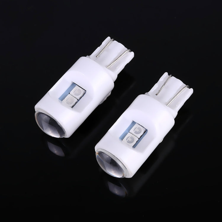 2 PCS T10 / W5W / 194 DC 12V 1.2W 6LEDs SMD-3030 Car Reading Lamp Clearance Light, with Projector Lens Light(Blue Light) - Clearance Lights by PMC TechLife | Online Shopping South Africa | PMC TechLife | Buy Now Pay Later Mobicred