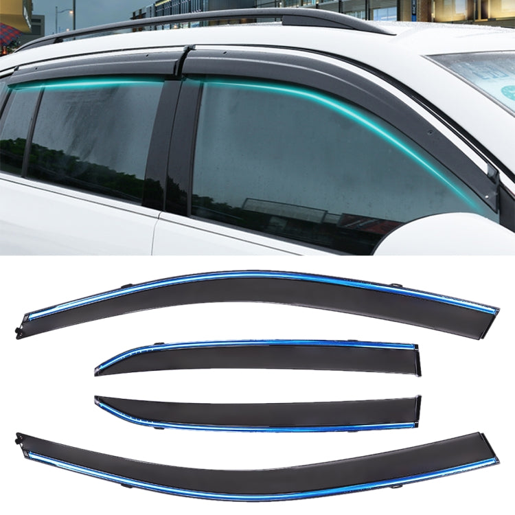 4 PCS Window Sunny Rain Visors Awnings Sunny Rain Guard for Toyota Corolla 2007-2013 Version - Window Foils & Solar Protection by PMC Jewellery | Online Shopping South Africa | PMC Jewellery | Buy Now Pay Later Mobicred