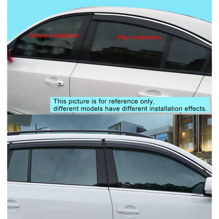 4 PCS Window Sunny Rain Visors Awnings Sunny Rain Guard for Toyota Corolla 2014-2018 Version - Window Foils & Solar Protection by PMC Jewellery | Online Shopping South Africa | PMC Jewellery | Buy Now Pay Later Mobicred