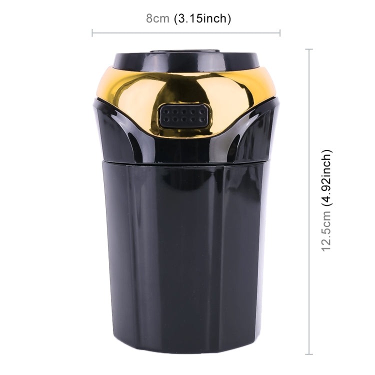 2 in 1 Universal Car Detachable Electronic Cigarette Lighter + Trash Rubbish Bin Ashtray(Gold) - Ashtrays by PMC Jewellery | Online Shopping South Africa | PMC Jewellery | Buy Now Pay Later Mobicred