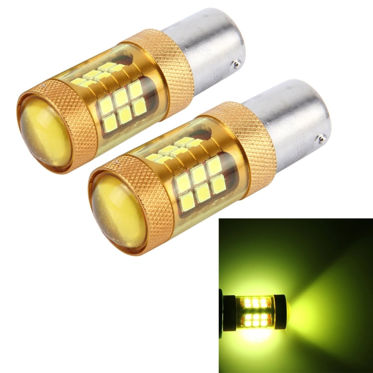 2 PCS 1156/BAU15S 10W 1000 LM Car Turn Lights with 28 SMD-3030 LED Lamps, DC 12V(Gold Light) - Arrow Turn Lights by PMC Jewellery | Online Shopping South Africa | PMC Jewellery | Buy Now Pay Later Mobicred