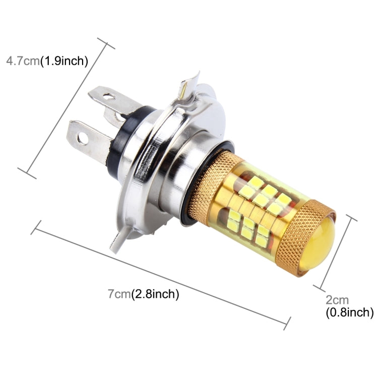 2 PCS H4 10W 1000 LM Car Fog Lights with 28 SMD-3030 LED Lamps, DC 12V(Gold Light) - Fog / Driving Lights by PMC Jewellery | Online Shopping South Africa | PMC Jewellery | Buy Now Pay Later Mobicred