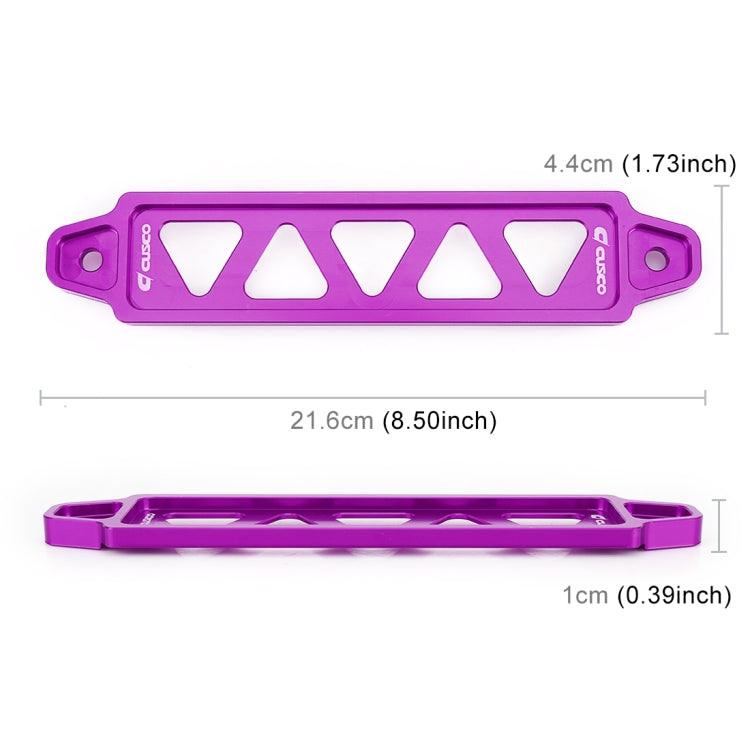 Universal Car Long Stainless Steel Battery Tie Down Clamp Bracket, Size: 21.6 x 4.4 x 1cm (Purple) - Booster Cable & Clip by PMC Jewellery | Online Shopping South Africa | PMC Jewellery | Buy Now Pay Later Mobicred