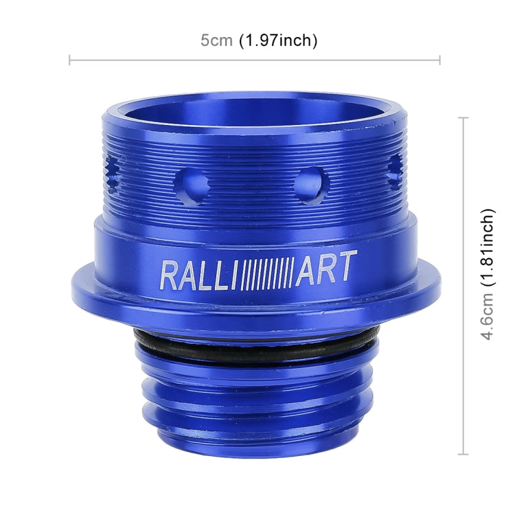 Car Modified Stainless Steel Oil Cap Engine Tank Cover for Mitsubishi, Size: 5.0 x 4.6cm(Blue) - Tank Covers by PMC TechLife | Online Shopping South Africa | PMC TechLife | Buy Now Pay Later Mobicred