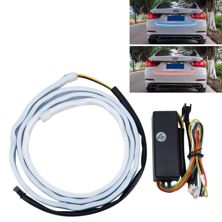 1.2m Car Auto Waterproof Universal Four Color Rear Flowing Light Tail Box Lights with Tail Light Controller, Ice Blue Light Driving Light, White Light Reversing Light, Red Light Brake Light, Yellow Light Turn Signal Light, LED Lamp Strip Tail Decoration - Brake Lights by PMC TechLife | Online Shopping South Africa | PMC TechLife | Buy Now Pay Later Mobicred