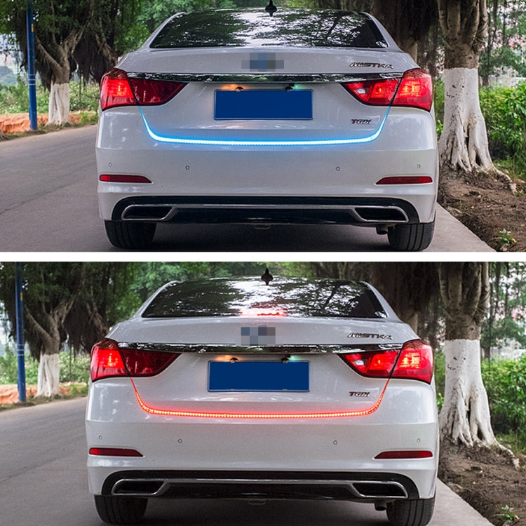 1.2m Car Auto Waterproof Universal Four Color Rear Flowing Light Tail Box Lights with Tail Light Controller, Ice Blue Light Driving Light, White Light Reversing Light, Red Light Brake Light, Yellow Light Turn Signal Light, LED Lamp Strip Tail Decoration - Brake Lights by PMC TechLife | Online Shopping South Africa | PMC TechLife | Buy Now Pay Later Mobicred