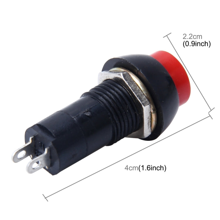 Car Auto Universal DIY 2 Pin Round Cap OFF- ON Push Button - Car Switches by PMC Jewellery | Online Shopping South Africa | PMC Jewellery