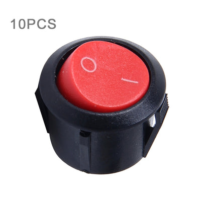 10 PCS Car Auto Universal DIY 2 Pin Round Cap OFF- ON Push Button - Car Switches by PMC Jewellery | Online Shopping South Africa | PMC Jewellery