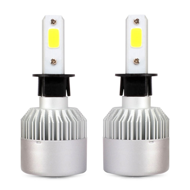 S2 2PCS H3 18W 1800LM 6500K 2 COB LED Waterproof IP67 Car Headlight Lamps, DC 9-32V(White Light) - LED Headlamps by PMC Jewellery | Online Shopping South Africa | PMC Jewellery | Buy Now Pay Later Mobicred