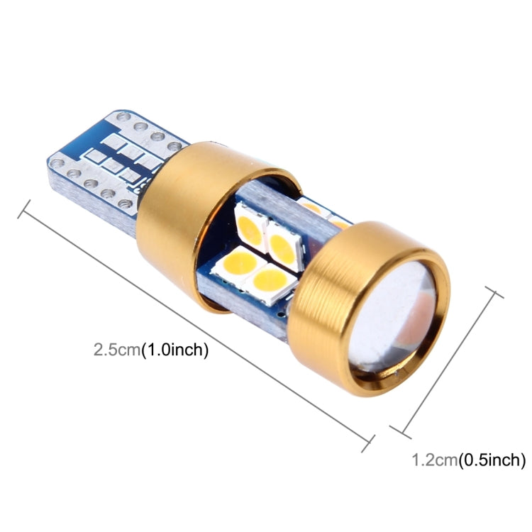 2 PCS T10 3W Error-Free Car Clearance Light with 19 SMD-3030 LED Lamp, DC 12V (Orange Light) - Clearance Lights by PMC Jewellery | Online Shopping South Africa | PMC Jewellery | Buy Now Pay Later Mobicred