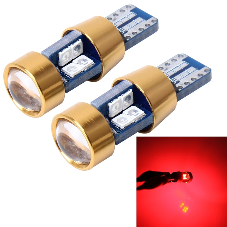 2 PCS T10 3W Error-Free Car Clearance Light with 19 SMD-3030 LED Lamp, DC 12V (Red Light) - Clearance Lights by PMC Jewellery | Online Shopping South Africa | PMC Jewellery | Buy Now Pay Later Mobicred