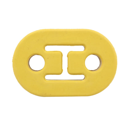 Universal Car Two Holes Adjustable Rubber Mounting Bracket Exhaust Tube Hanging Rubber Tube Car Exhaust Pipe Hanging Shackle Hanging Exhaust Hanging From Ear(Yellow) - Exhaust Pipes by PMC Jewellery | Online Shopping South Africa | PMC Jewellery | Buy Now Pay Later Mobicred