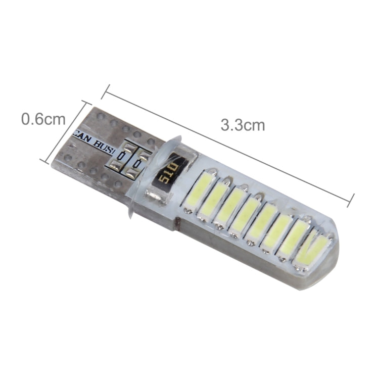 2PCS T10 3W 16 SMD-4014 LEDs Car Clearance Lights Lamp, DC 12V(White Light) - Clearance Lights by PMC Jewellery | Online Shopping South Africa | PMC Jewellery | Buy Now Pay Later Mobicred