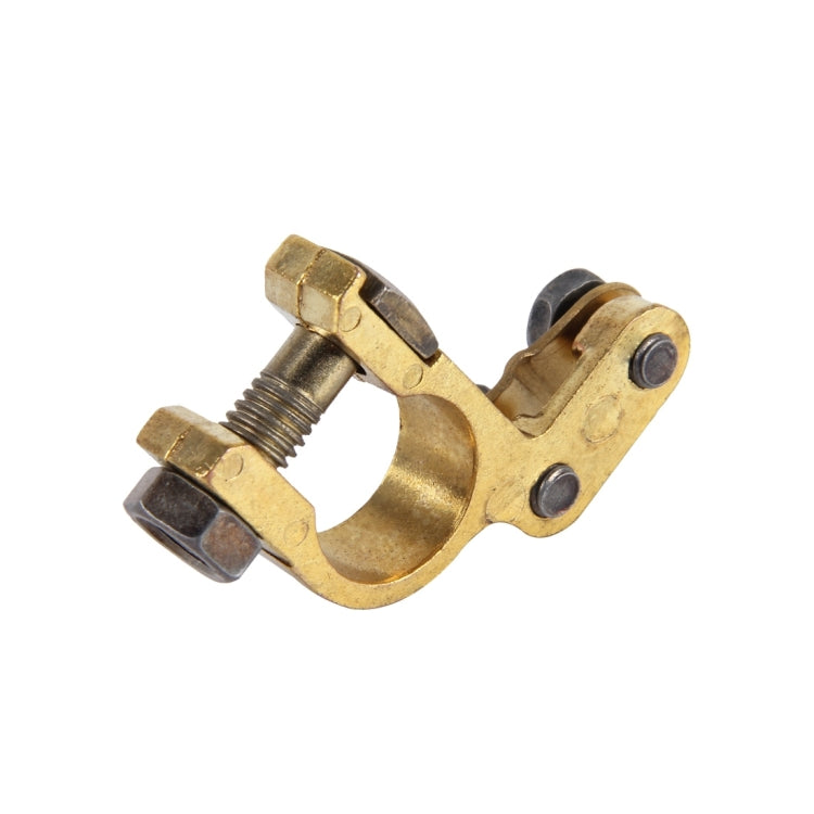 2 PCS Brass Positive and Nagative Car Battery Connectors Terminals Clamps Clips, Inner Diameter: 1.7cm - Booster Cable & Clip by PMC Jewellery | Online Shopping South Africa | PMC Jewellery