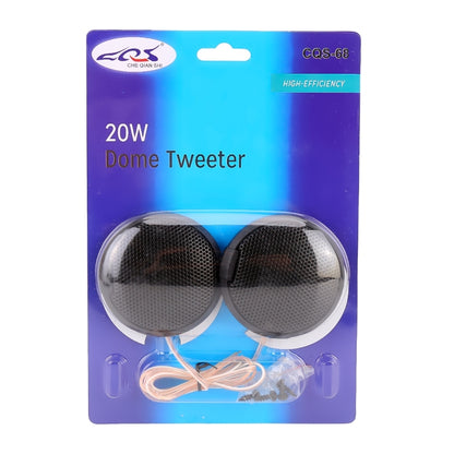 2 PCS CQS-68 20W 105dB Car Dome Tweeter Audio Loudspeaker Treble Speaker - Car Amplifiers by PMC Jewellery | Online Shopping South Africa | PMC Jewellery