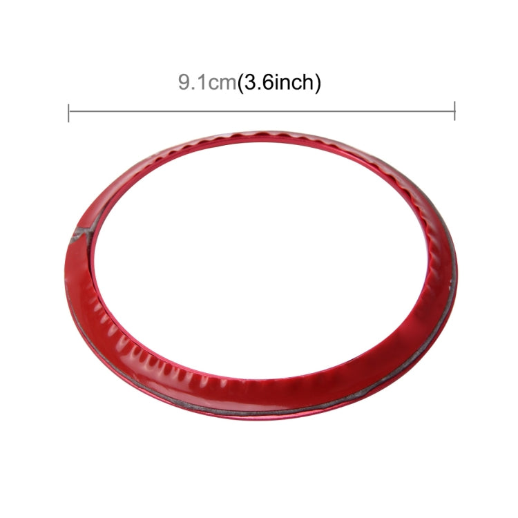 2 PCS Car Logo Decorative Circle Steering Wheel Decoration Ring Sticker Logo Car Styling Modification Car Front Logo Ring Decoration Rear Cover Trim Hood Emblem Rings for BMW 5 Series(Red) - Decoration Rings by PMC Jewellery | Online Shopping South Africa | PMC Jewellery | Buy Now Pay Later Mobicred