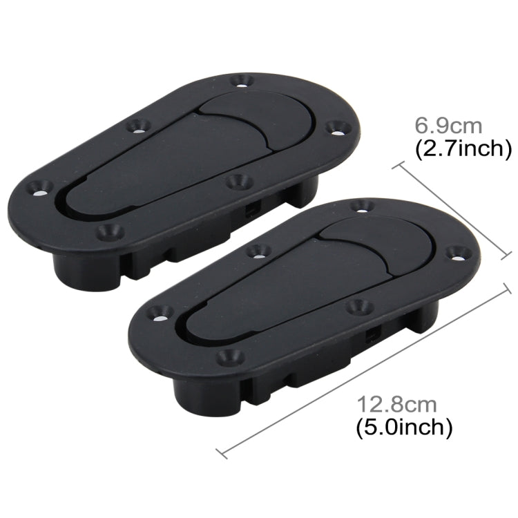 A Pair Car Carbon Fiber Cover Lock Modified Hood Lock General Racing Car Cover Lock(Black) - Locks & Hasps by PMC TechLife | Online Shopping South Africa | PMC TechLife | Buy Now Pay Later Mobicred