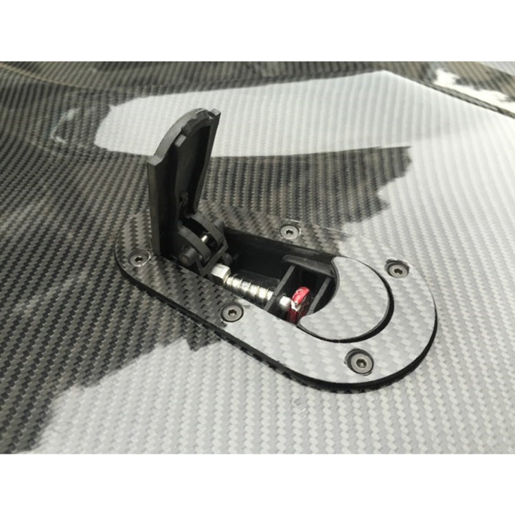 A Pair Car Carbon Fiber Cover Lock Modified Hood Lock General Racing Car Cover Lock(Black) - Locks & Hasps by PMC TechLife | Online Shopping South Africa | PMC TechLife | Buy Now Pay Later Mobicred