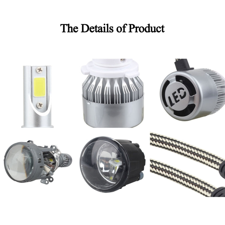 2 PCS 9007 18W 1800 LM 6000K IP68 Casnbus Constant Current Car LED Headlight with 2 COB Lamps, DC 9-36V(White Light) - LED Headlamps by PMC TechLife | Online Shopping South Africa | PMC TechLife | Buy Now Pay Later Mobicred