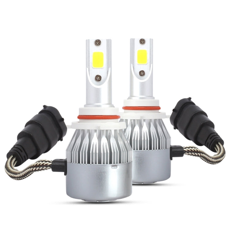 2 PCS 9005 18W 1800 LM 3000K IP68 Casnbus Constant Current Car LED Headlight with 2 COB Lamps, DC 9-36V(Gold Light) - LED Headlamps by PMC TechLife | Online Shopping South Africa | PMC TechLife | Buy Now Pay Later Mobicred
