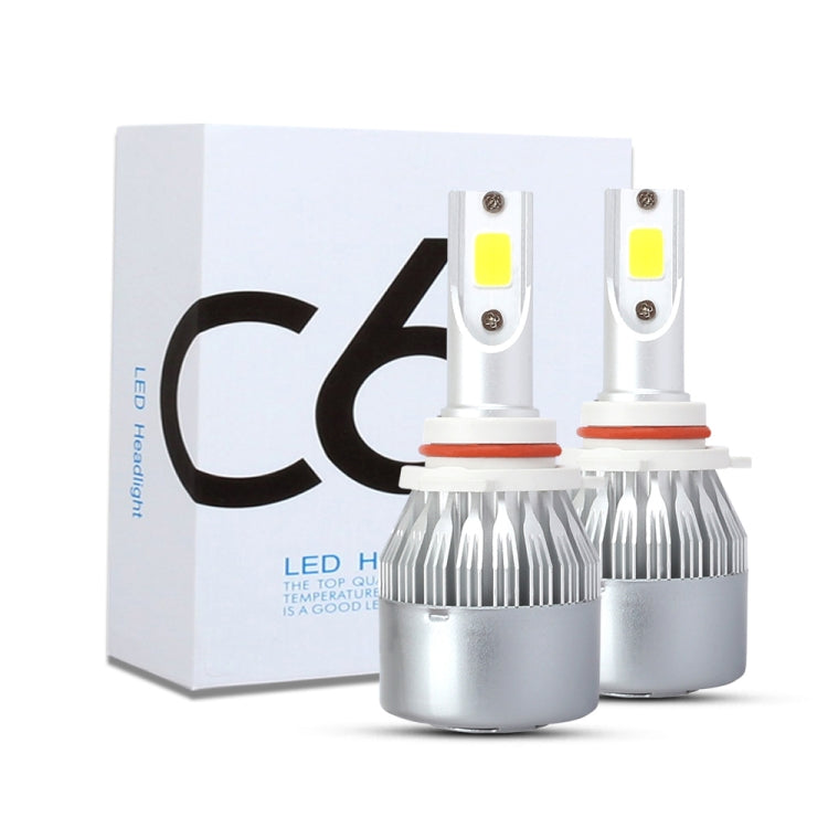 2 PCS 9005 18W 1800 LM 3000K IP68 Casnbus Constant Current Car LED Headlight with 2 COB Lamps, DC 9-36V(Gold Light) - LED Headlamps by PMC TechLife | Online Shopping South Africa | PMC TechLife | Buy Now Pay Later Mobicred