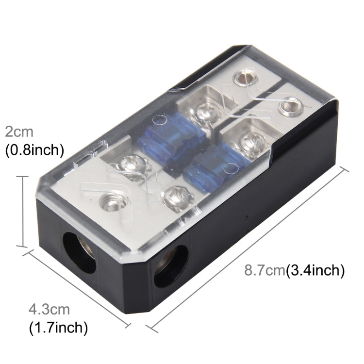 Car Stereo Car Audio Fuse Holder Insurance 60A Car Audio Fuse Holder 1 in 2 Ways Car Auto Fuse Holder Blade Fuse Holder for Car Audio - Fuse by PMC TechLife | Online Shopping South Africa | PMC TechLife | Buy Now Pay Later Mobicred