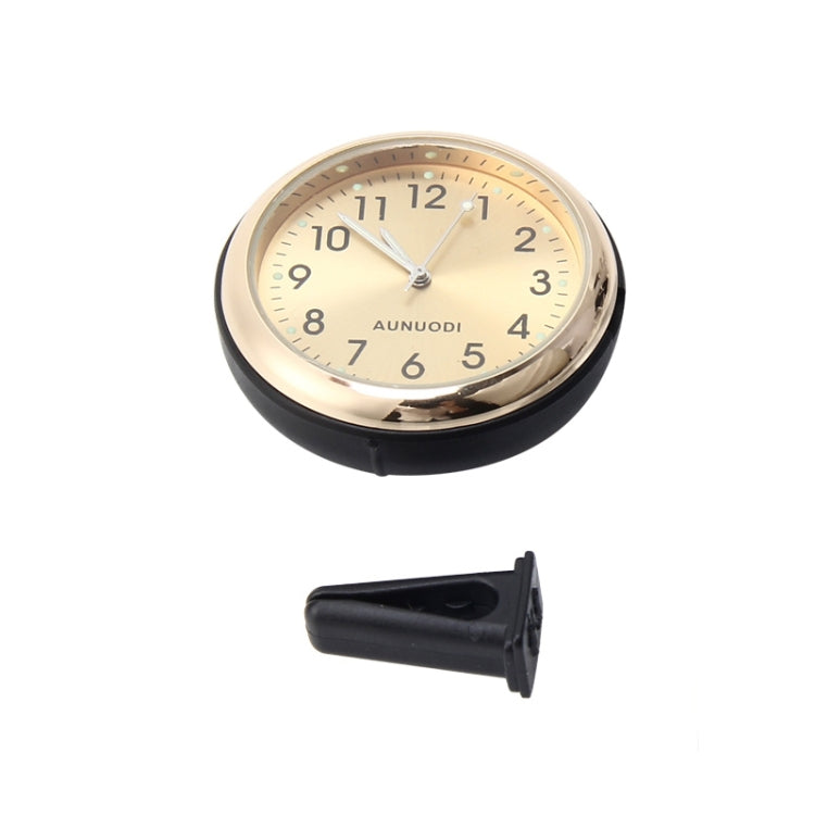 Car Outlet Clock Car Luminous Material Car Clock Car Electronic Watch Car Air Conditioning Outlet Perfume Ornaments(Gold) - Clocks & Car Meters by PMC TechLife | Online Shopping South Africa | PMC TechLife | Buy Now Pay Later Mobicred