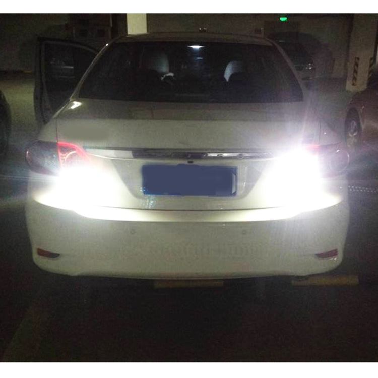 2 PCS 1156 / BA15S 4.5W DC 12V 6000K 290LM Car Auto Ceramics Turn Lights / Reversing Light 27LEDs SMD-7020 Lamps, with Projector Lens (White Light) - Brake Lights by PMC TechLife | Online Shopping South Africa | PMC TechLife | Buy Now Pay Later Mobicred