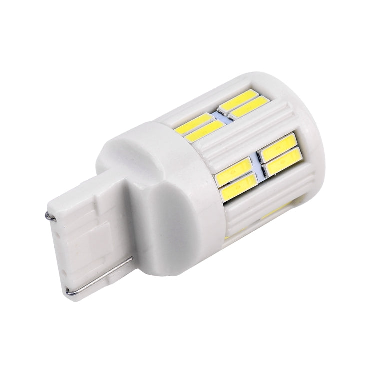 2 PCS T20 / 7440 3W DC 12V 6000K 200LM Car Auto Ceramics Turn Lights / Reversing Light 16LEDs SMD-7020 Lamps, with Projector Lens(White Light) - Brake Lights by PMC TechLife | Online Shopping South Africa | PMC TechLife | Buy Now Pay Later Mobicred