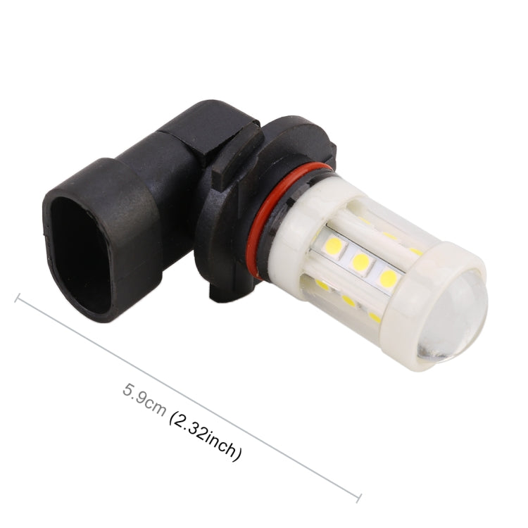 2 PCS 9005 4.5W DC 12V 6000K 360LM Car Auto Ceramics Fog Light 18LEDs SMD-3030 Lamps, with Projector Lens(White Light) - Fog / Driving Lights by PMC Jewellery | Online Shopping South Africa | PMC Jewellery | Buy Now Pay Later Mobicred