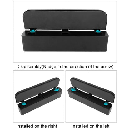 Universal Car Multi-functional Charger Console Side Pocket Seat Gap Side Storage Box, with 2 USB Ports(Black) - Stowing Tidying by PMC Jewellery | Online Shopping South Africa | PMC Jewellery | Buy Now Pay Later Mobicred