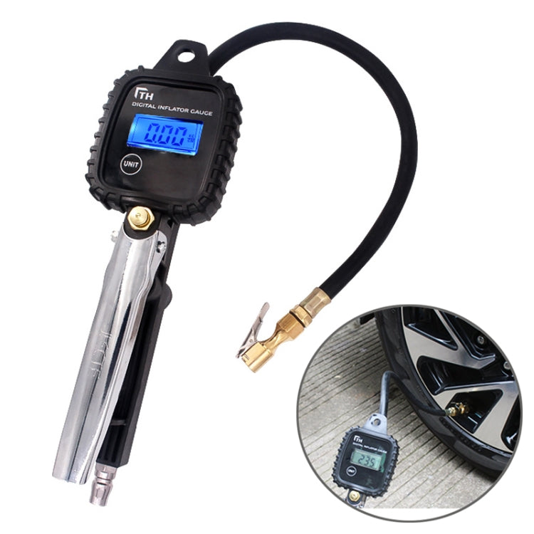 Car Multi-functional Digital LCD Display Tire Air Pressure Inflator Gauge Vehicle Tester Inflation Monitoring - Tire Pressure Gauges by PMC TechLife | Online Shopping South Africa | PMC TechLife | Buy Now Pay Later Mobicred