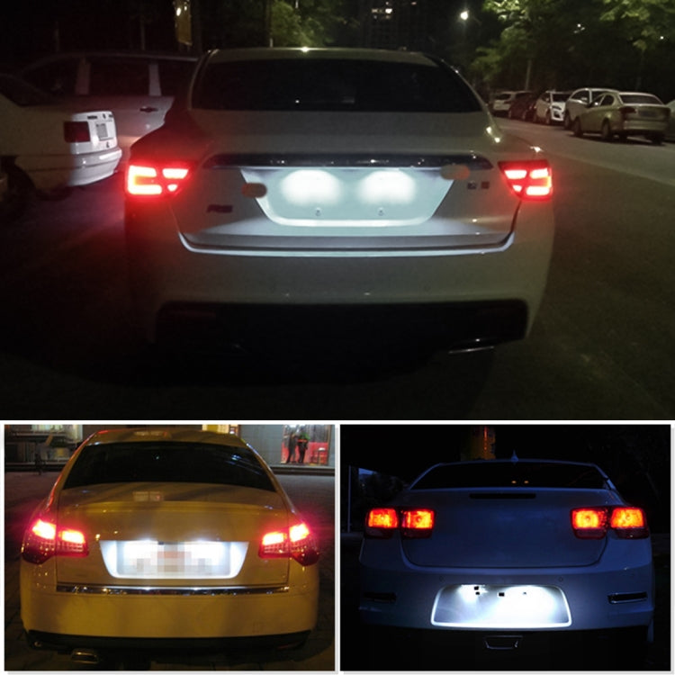 2 PCS DC 12V 3W 150LM 6000K LED License Plate Light 18LEDs SMD-3528 Bulbs Lamps for Ford Mustang 2010-2014 - License Plate Lights by PMC TechLife | Online Shopping South Africa | PMC TechLife | Buy Now Pay Later Mobicred