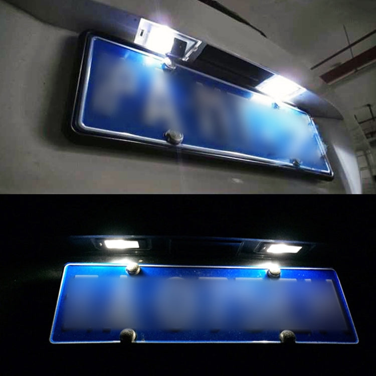 2 PCS DC 12V 3W 150LM 6000K LED License Plate Light 18LEDs SMD-4014 Bulbs Lamps for Chevrolet - License Plate Lights by PMC TechLife | Online Shopping South Africa | PMC TechLife | Buy Now Pay Later Mobicred