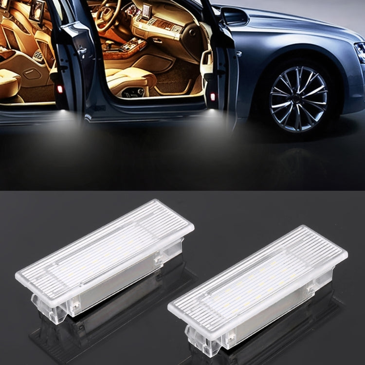 2 PCS LED Car DC 12V 1.5W 6000K 100LM Door Lights 18LEDs SMD-3014 Lamps for BMW F10(White Light) - Door Lights by PMC Jewellery | Online Shopping South Africa | PMC Jewellery | Buy Now Pay Later Mobicred