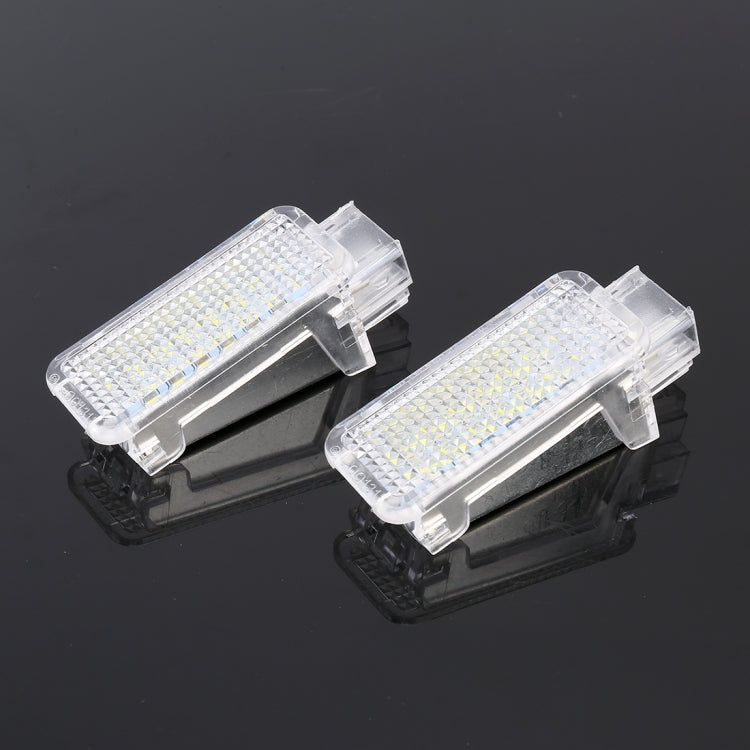 2 PCS LED Car DC 12V 1.5W Door Lights Lamps for Audi / Volkswagen(White Light) - free shipping - PMC Jewellery - Order now!