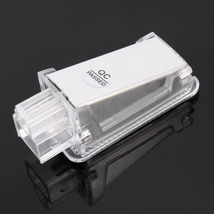 2 PCS LED Car DC 12V 1.5W Door Lights Lamps for Audi / Volkswagen(White Light) - free shipping - PMC Jewellery - Order now!