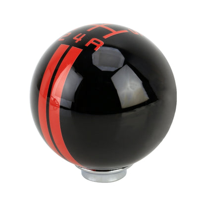 Universal Vehicle Ball Shape Modified Resin Shifter Manual 5-Speed Gear Shift Knob (Black Red) - Shift Knob by PMC Jewellery | Online Shopping South Africa | PMC Jewellery | Buy Now Pay Later Mobicred