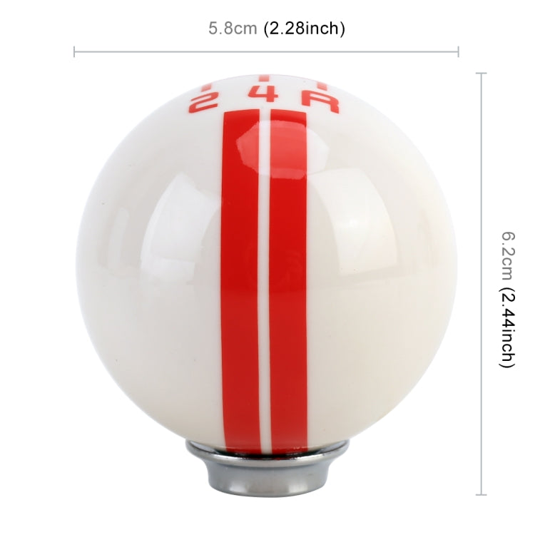 Universal Vehicle Ball Shape Modified Resin Shifter Manual 5-Speed Gear Shift Knob(Red) - Shift Knob by PMC Jewellery | Online Shopping South Africa | PMC Jewellery | Buy Now Pay Later Mobicred