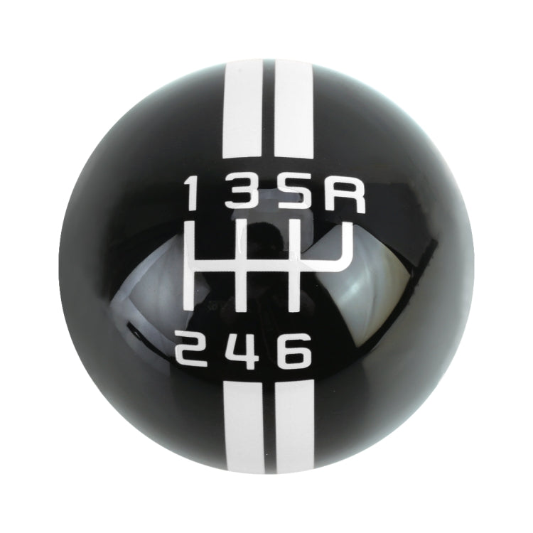 Universal Vehicle Ball Shape Modified Resin Shifter Manual 6-Speed Right-R Gear Shift Knob(Black White) - Shift Knob by PMC Jewellery | Online Shopping South Africa | PMC Jewellery | Buy Now Pay Later Mobicred