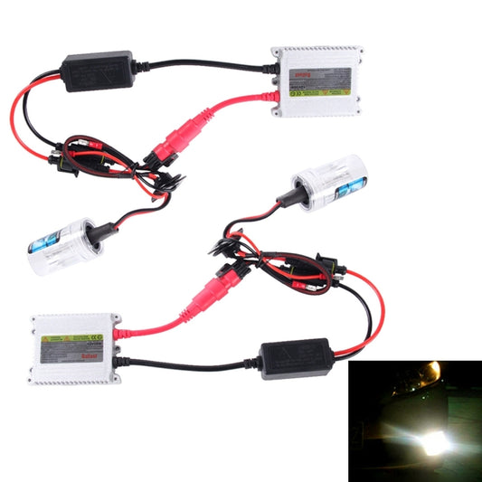 2PCS 35W HB4/9006 2800 LM Slim HID Xenon Light with 2 Alloy HID Ballast, High Intensity Discharge Lamp, Color Temperature: 4300K - Xenon Lights by PMC Jewellery | Online Shopping South Africa | PMC Jewellery | Buy Now Pay Later Mobicred