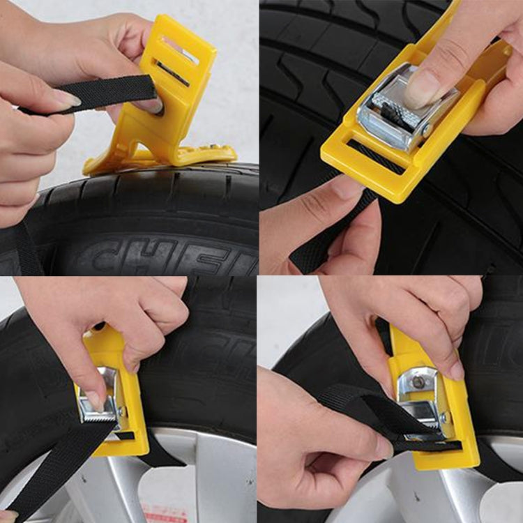 6PCS Car Snow Tire Anti-skid Chains For Family Car(Yellow) - Car Road Trouble Clearer by PMC TechLife | Online Shopping South Africa | PMC TechLife | Buy Now Pay Later Mobicred