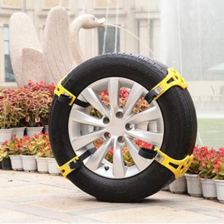 8PCS Car Snow Tire Anti-skid Chains For Family Car(Yellow) - Car Road Trouble Clearer by PMC TechLife | Online Shopping South Africa | PMC TechLife | Buy Now Pay Later Mobicred
