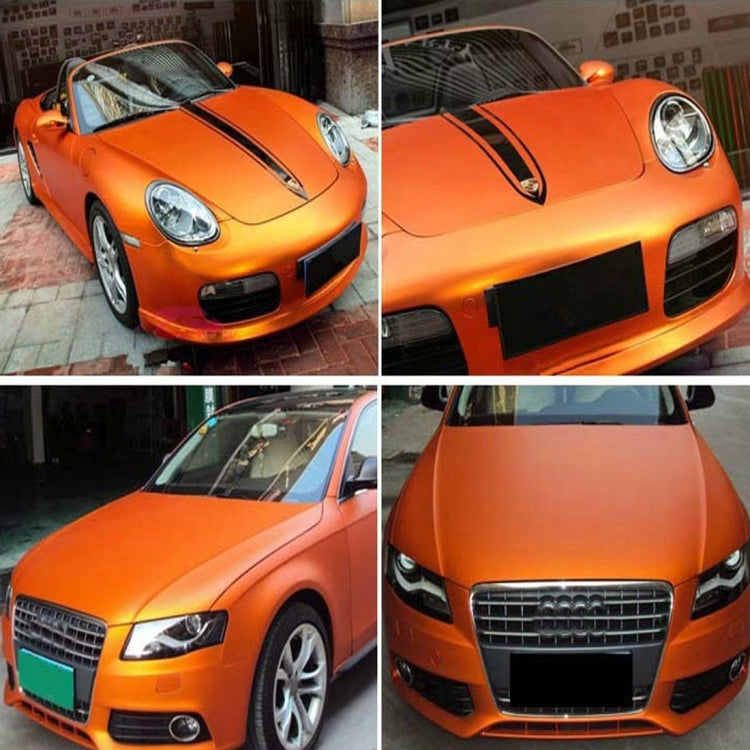 1.52m �� 0.5m Ice Blue Metallic Matte Icy Ice Car Decal Wrap Auto Wrapping Vehicle Sticker Motorcycle Sheet Tint Vinyl Air Bubble Free(Orange) - Auto Film by PMC TechLife | Online Shopping South Africa | PMC TechLife | Buy Now Pay Later Mobicred