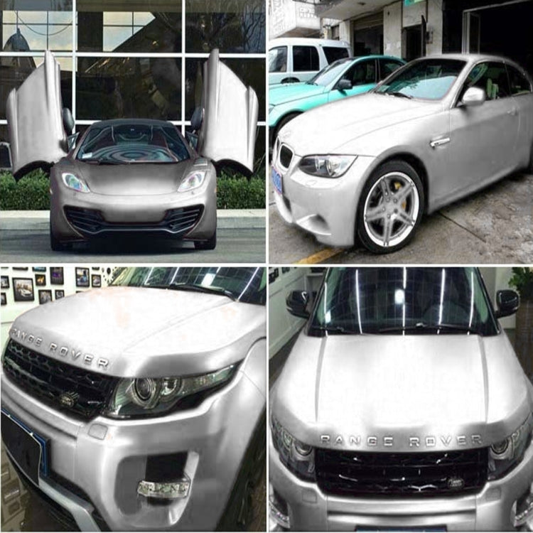 1.52m �� 0.5m Ice Blue Metallic Matte Icy Ice Car Decal Wrap Auto Wrapping Vehicle Sticker Motorcycle Sheet Tint Vinyl Air Bubble Free(Silver) - Auto Film by PMC TechLife | Online Shopping South Africa | PMC TechLife | Buy Now Pay Later Mobicred